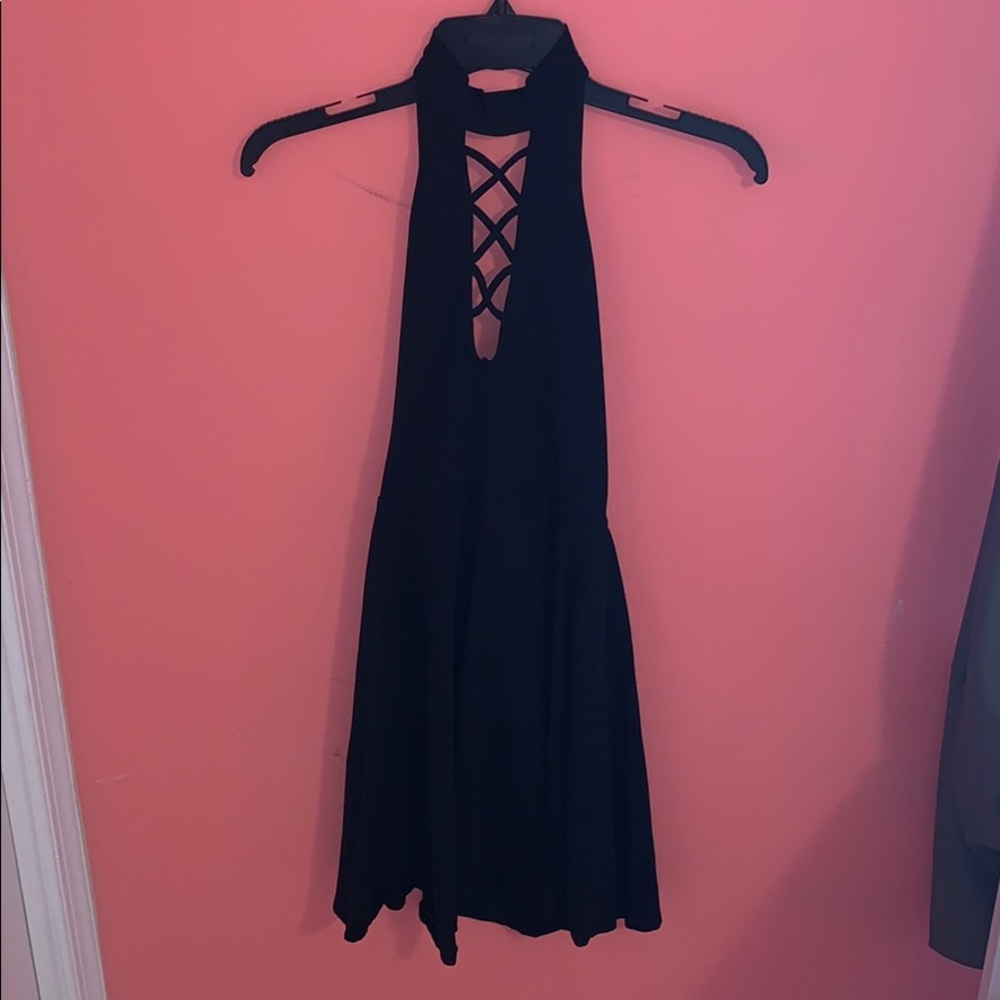 Express choker neck dress